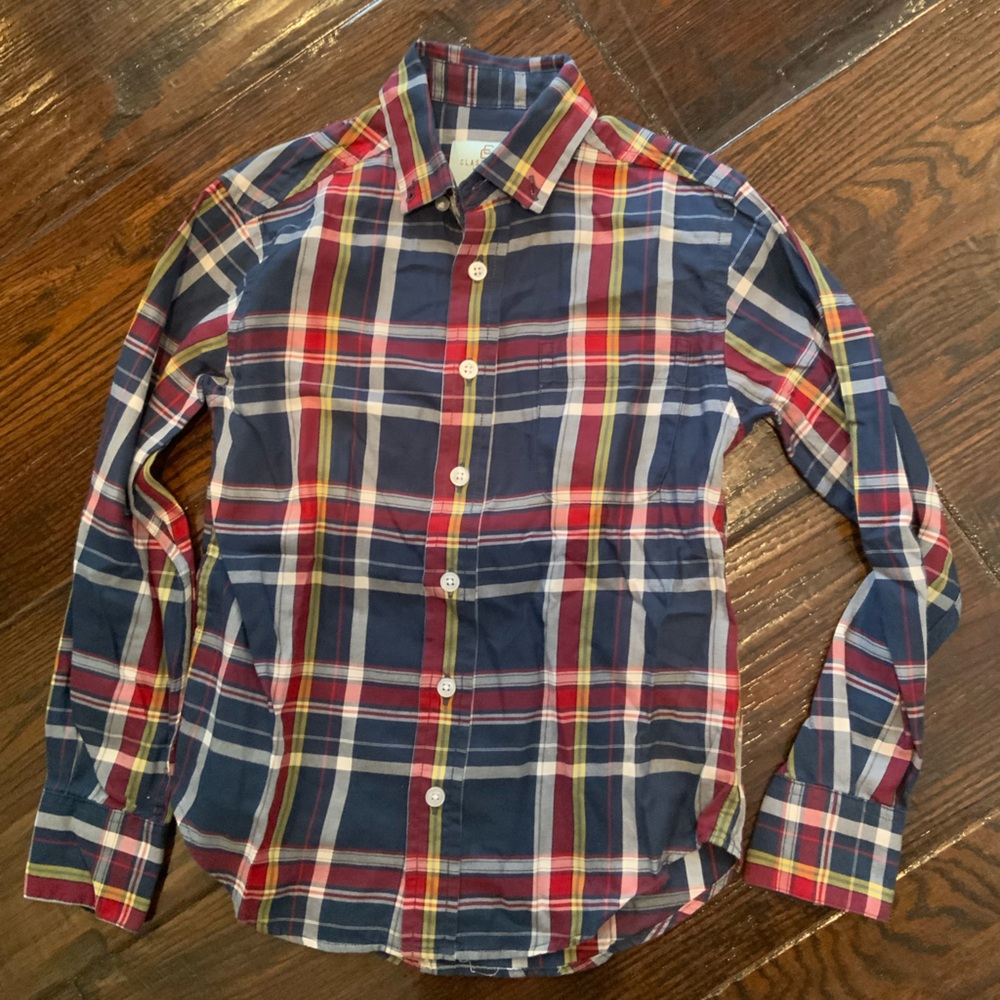 Boys Class Club Plaid Button-Down Shirt 8
